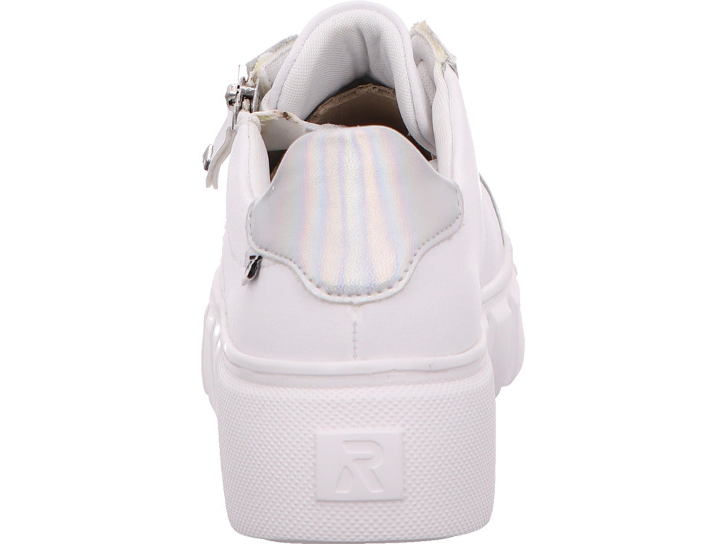 Rieker Damen Sneaker Evolution in weiß-bunt-kombiniert