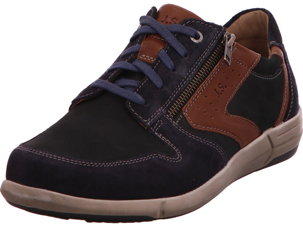 Josef Seibel Herren Halbschuh Enrico 20 in blau-bunt-kombiniert