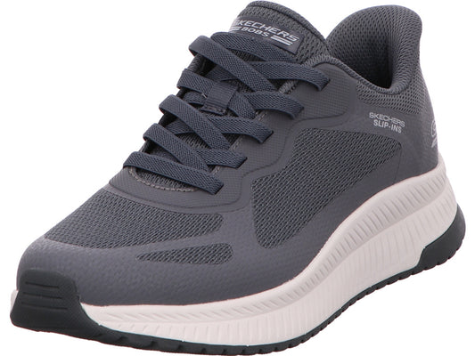 Skechers Herren Slipper Slip-Ins - Bobs Squad 4 in grau
