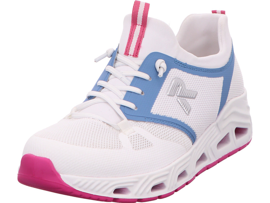 Rieker Damen Sneaker  in weiß-bunt-kombiniert