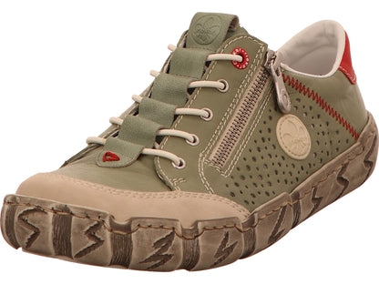 Rieker Damen Sneaker  in grün-bunt-kombiniert