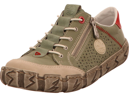 Rieker Damen Sneaker  in grün-bunt-kombiniert