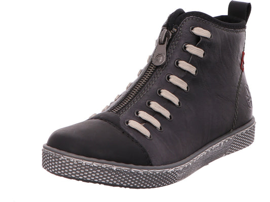 Rieker Damen Stiefel  in grau-bunt-kombiniert