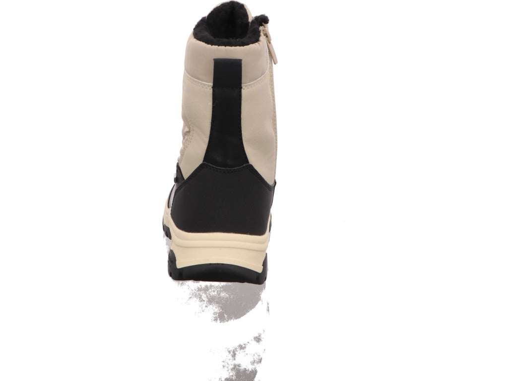 Josef Seibel dameslaarzen Davos in een combinatie van wit en meerdere kleuren.