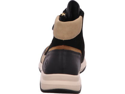 Remonte Damen Stiefel  in schwarz-bunt-kombiniert