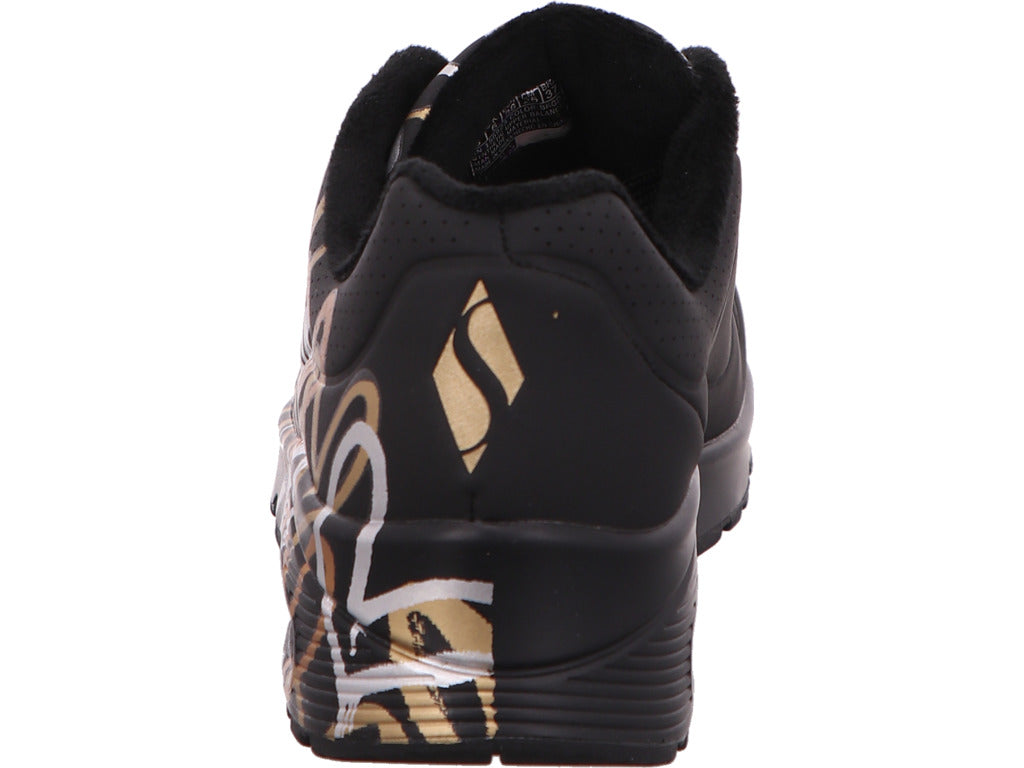 Skechers Damen Sneaker Uno - Metallic Love in schwarz-bunt-kombiniert