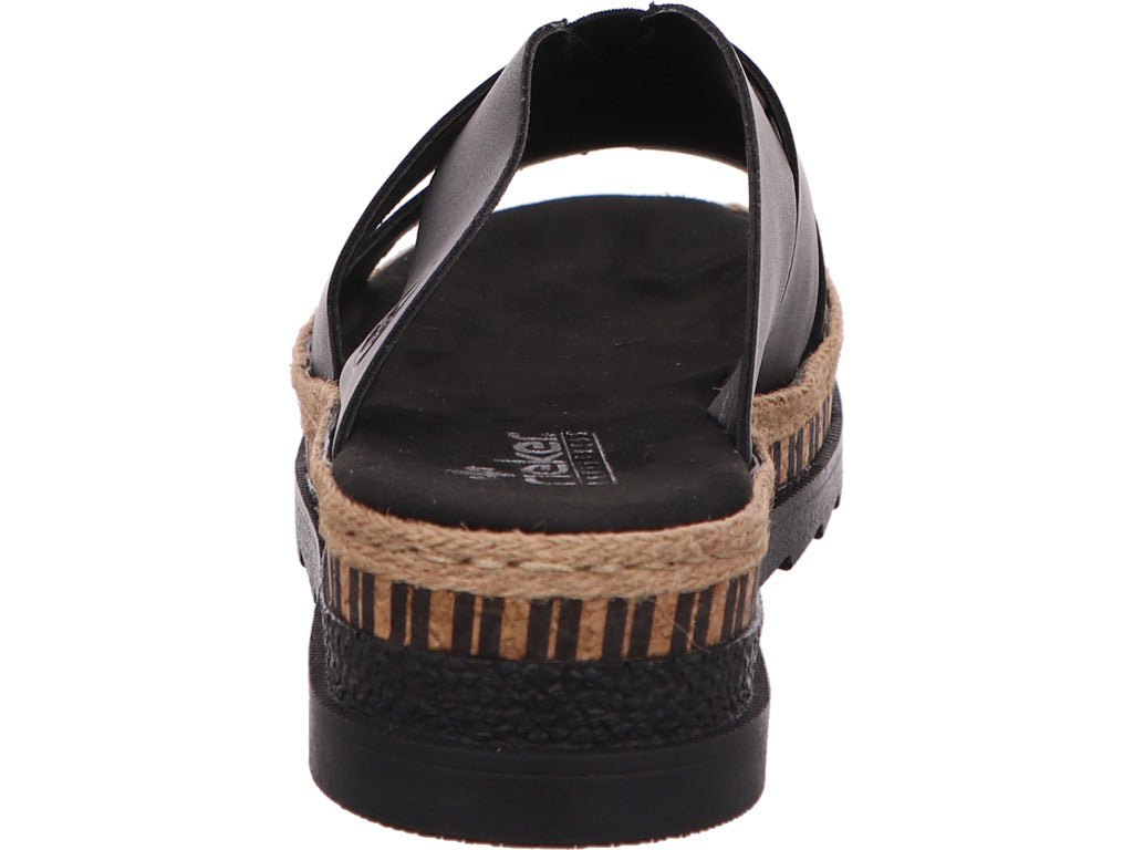 Rieker Damen Pantolette  in schwarz