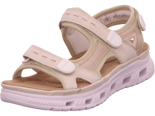 Rieker Damen Sandalette  in beige-bunt-kombiniert
