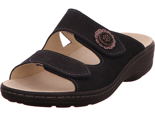 Longo Damen Pantolette  in dunkelblau