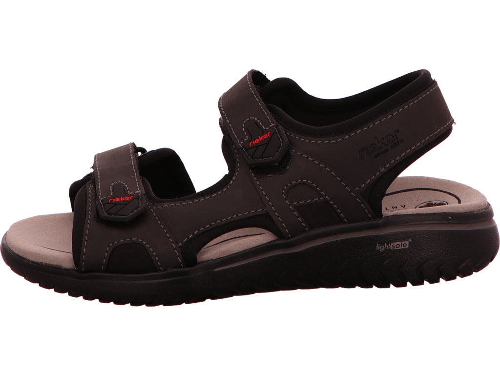 Rieker Herren Sandalette  in schwarz
