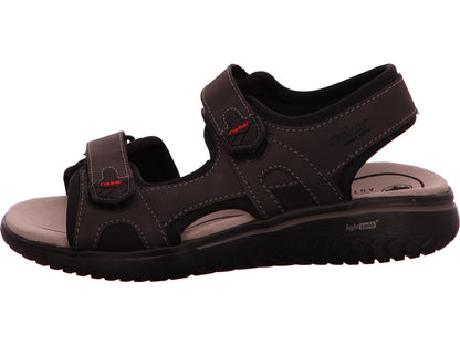 Rieker Herren Sandalette  in schwarz