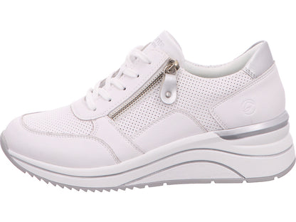 Remonte damessneakers in een wit-meerkleurige combinatie