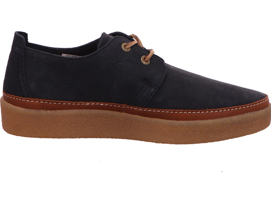 Lage herenschoen van Clarks in donkerblauw.
