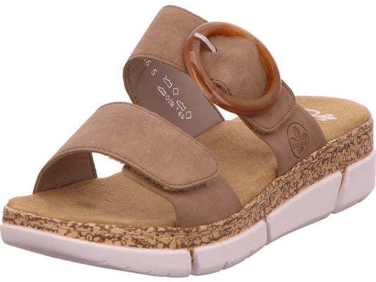 Rieker Damen Pantolette  in beige