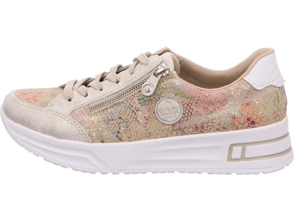 Rieker Damen Sneaker  in weiß-bunt-kombiniert
