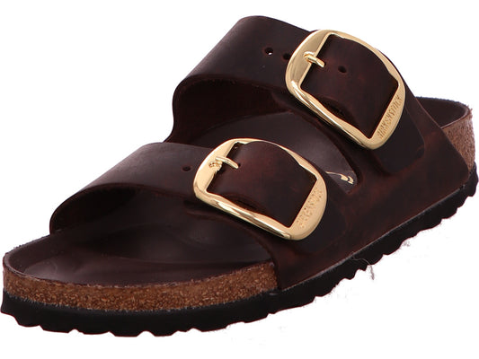 Birkenstock Damen Pantolette Arizona Big Buckle in dunkelbraun