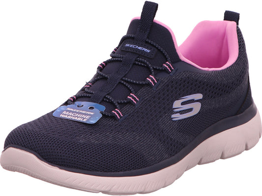 Skechers damessneakers Summits-Diamond Dream in een blauw-multicolor combinatie