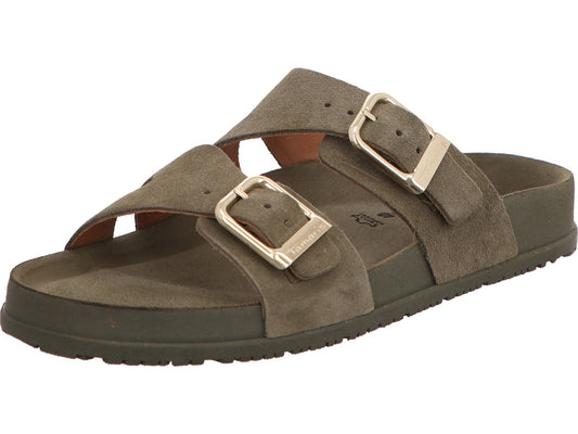 Tamaris Damen Pantolette  in oliv