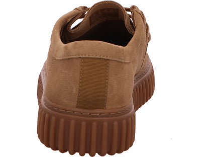 Lage herenschoen van Clarks in donkerbeige