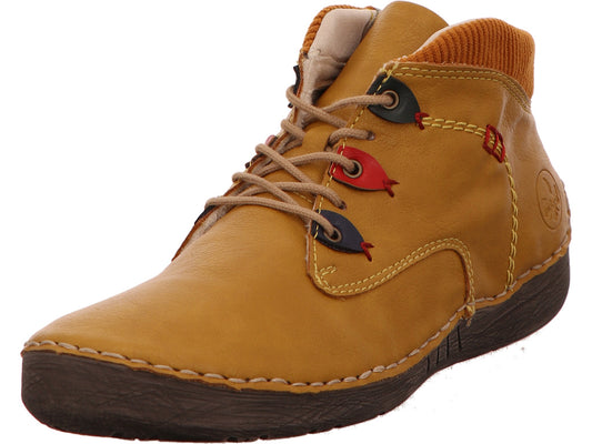Rieker Damen Stiefel  in dunkelgelb