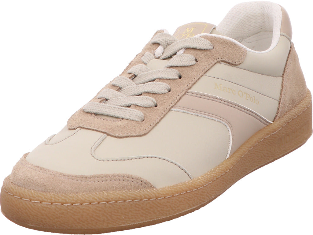 Marc O'Polo damessneakers Court W 4A in een combinatie van wit en meerdere kleuren.