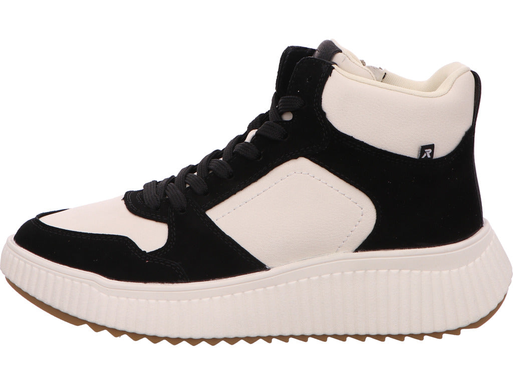 Rieker Damen Stiefel  in schwarz-bunt-kombiniert