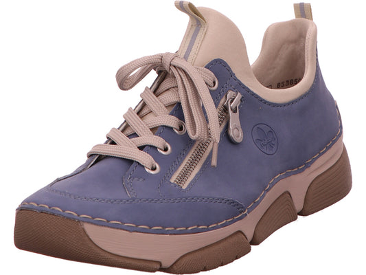 Rieker Damen Sneaker  in blau-bunt-kombiniert
