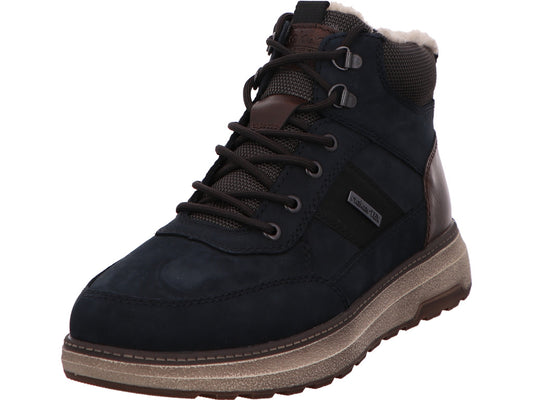 Rieker Herren Stiefel  in blau-bunt-kombiniert
