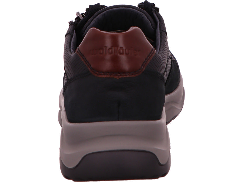 Waldläufer Herren Halbschuh Max in blau-bunt-kombiniert