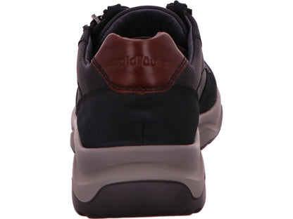 Waldläufer Herren Halbschuh Max in blau-bunt-kombiniert