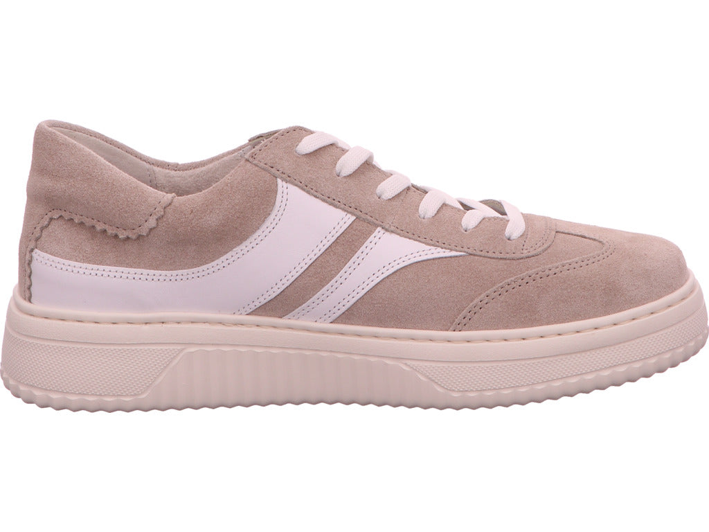 Gabor Comfort damessneakers in een beige-multicolor combinatie