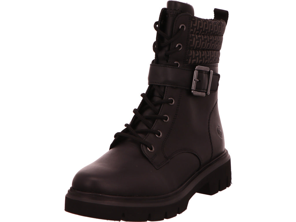 Remonte Damen Stiefel  in schwarz-bunt-kombiniert