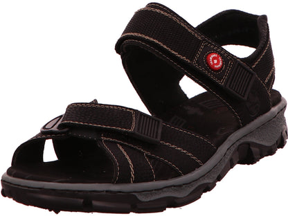 Rieker Damen Sandalette  in schwarz