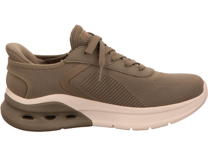 Skechers Herren Slipper Bobs Arc Waves 2.0 in oliv