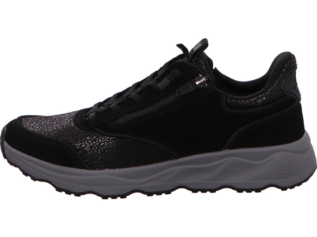 Waldläufer Damen Schnürschuh H-Tessi in schwarz