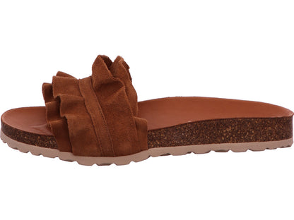 Fun Verbenas Damen Pantolette  in dunkelbraun