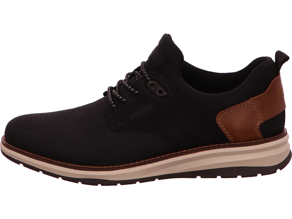 Rieker Herren Halbschuh  in schwarz-kombiniert