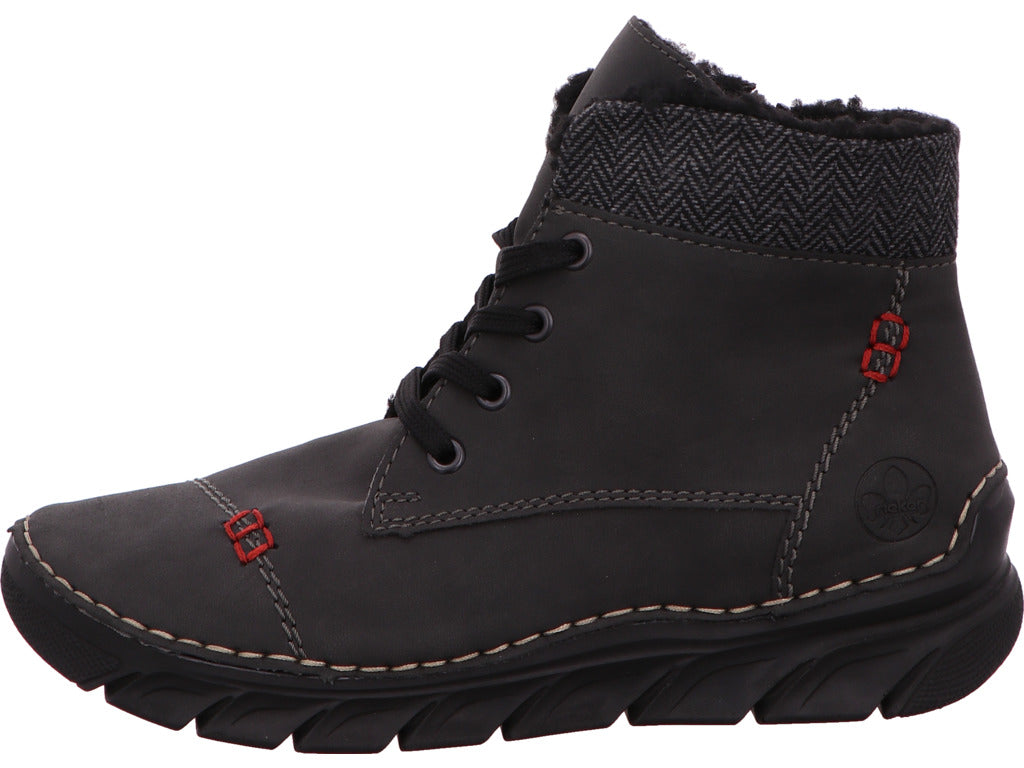 Rieker Damen Stiefel  in grau-kombiniert