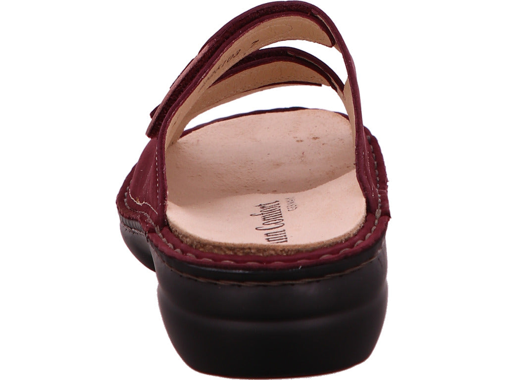 Finn Comfort Damen Pantolette Kos in dunkelrot