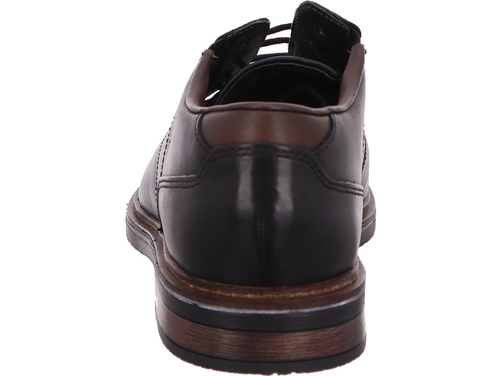 Bugatti Herren Schnürschuh Maik Exko in schwarz