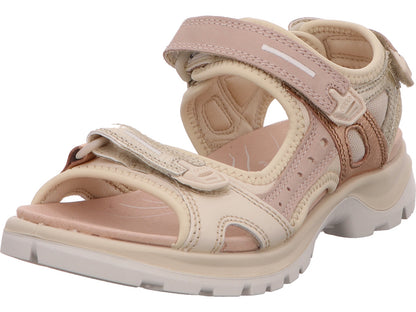 Ecco Damen Sandalette Offroad Yucatan in beige-bunt-kombiniert