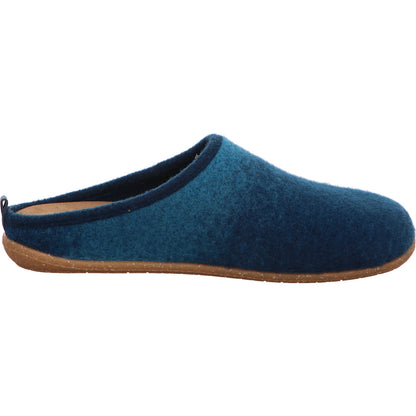 Rohde Pantoffel Hausschuh Damen Blau Tivoli-D Stoff/Leinen   Bild5