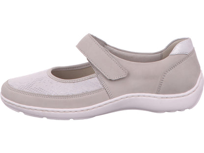 Waldläufer Damen Slipper Henni in grau-bunt-kombiniert