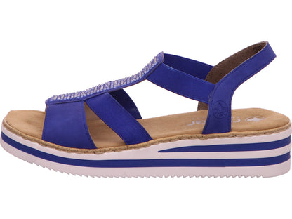 Rieker Damen Sandalette  in blau