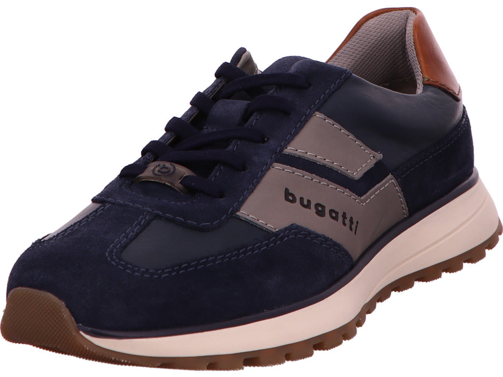 Bugatti Herren Sneaker  in blau-bunt-kombiniert