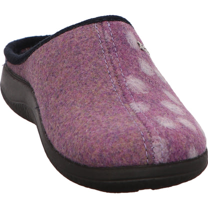 Rohde Pantoffel Sandalette Sommerschuh Damen Violett Stoff/Leinen    Bild6