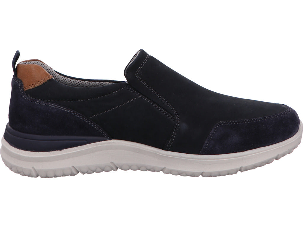 Josef Seibel herenslippers Wales 04 in een blauw-multicolor combinatie