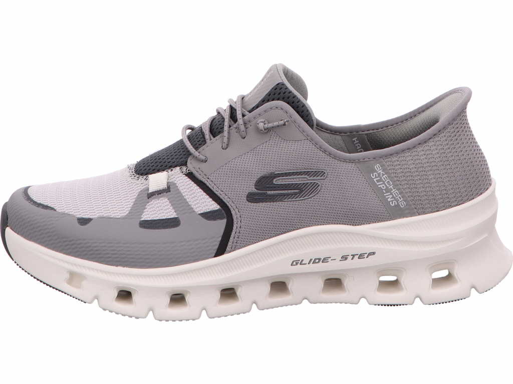 Skechers Herren Slipper Slip-Ins - Glide-Step Pro in grau-bunt-kombiniert