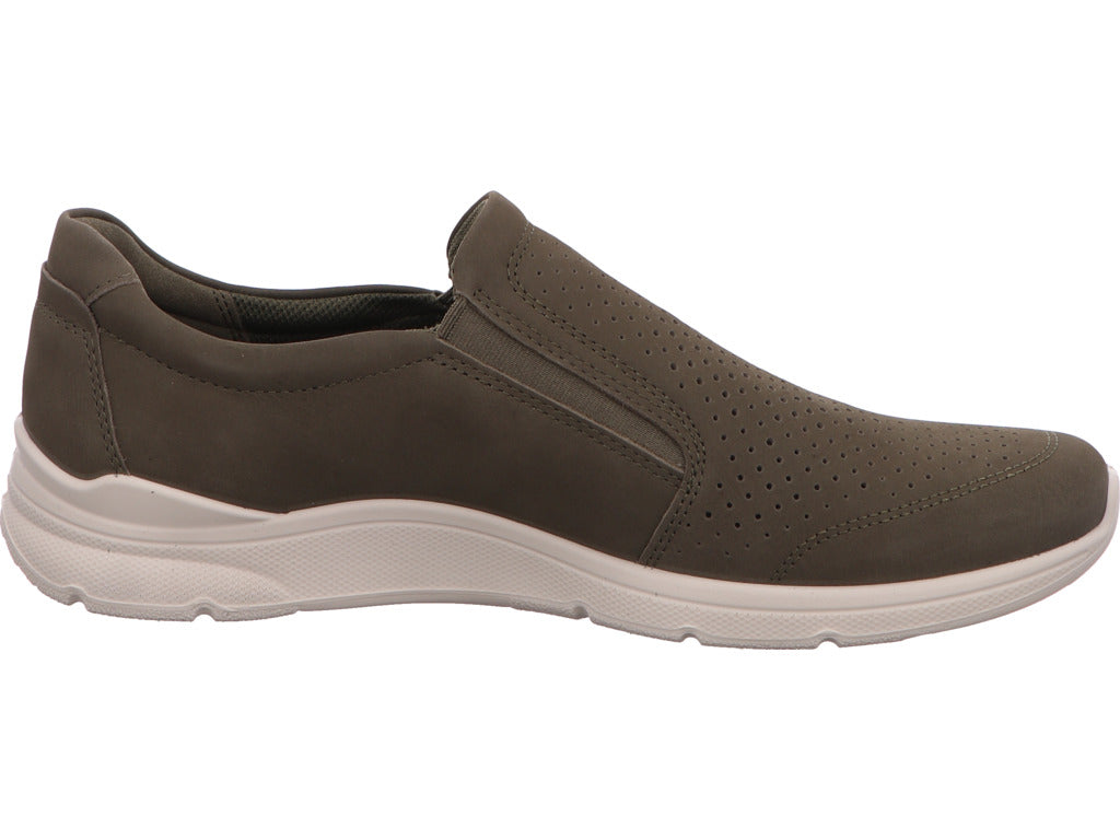 Ecco Herren Slipper Irving Perf Slip On in grün