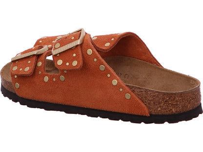 Birkenstock Damen Pantolette Arizona Rivet Border in orange